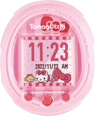 Tamagotchi Smart in the color Sanrio Pink.